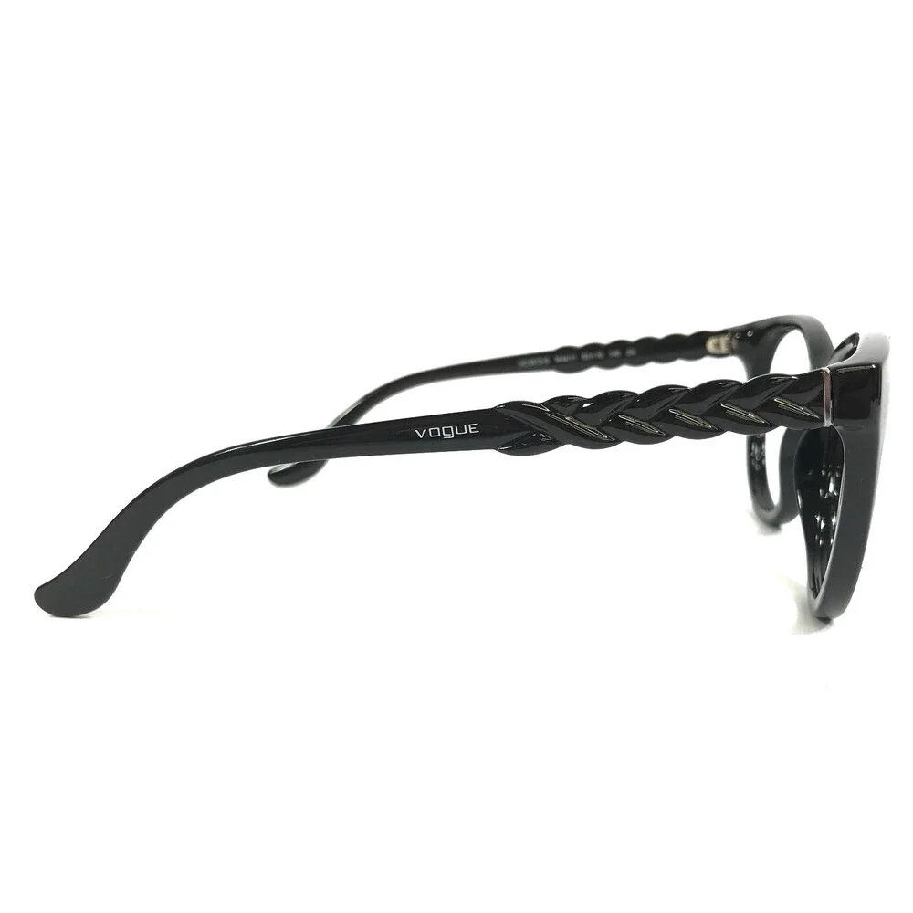 Vogue Eyeglasses Frames VO2915-S W44/11 Shiny Black Cat Eye Full Rim 53-19-145